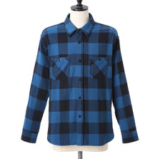 GOLD TWILL BLOCK CHECK WORK SHIRT GL27360画像