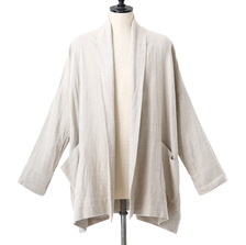 GOLD LINEN HERRINGBONE CARDIGAN GL13641画像