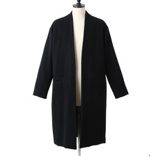 GOLD TASMANIA WOOL LONG NO COLLAR COAT GL13638画像