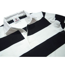 BARBARIAN L/S RUGBY JERSEY/black x white画像
