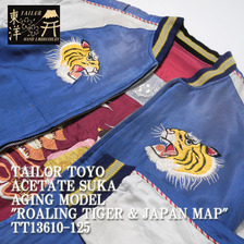 TAILOR TOYO ACETATE SUKA AGING MODEL "ROALING TIGER & JAPAN MAP" TT13610-125画像