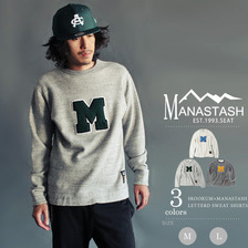MANASTASH &times; SKOOKUM LETTERD SWEAT SHIRTS 7163121画像