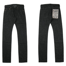 FULLCOUNT 1952 STRETCH SKINNY SELVEDGE BLACK画像