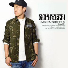Zephyren EMBLEM SHIRT L/S -CAMO 1-画像