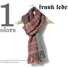 FRANK LEDER ハンドニットウール ミックスカラー マフラー 0828101画像