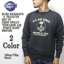 Buzz Rickson's × PEANUTS SET-IN CREW SWEAT "EDWARDS AIR FORCE BASE" BR67462画像