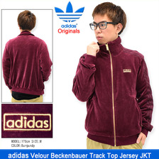adidas Originals Velour Beckenbauer Track Top Jersey JKT AY9223画像