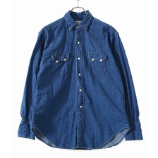 orslow VINTAGE FIT WESTERN SHIRT -DENIM USED- 03-V8024-95画像