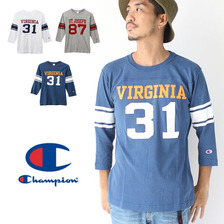 Champion 3/4スリーブ 7分袖 フットボール Tシャツ C3-J411画像