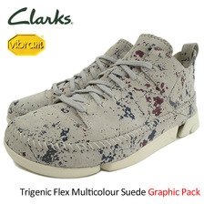 Clarks Trigenic Flex Multicolour Suede Graphic Pack 26118582画像