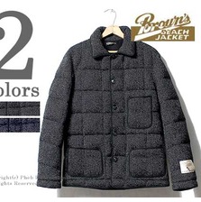 Brown's BEACH JACKET ブラウンズビーチクロス ダウンジャケット 224 DOWN COVERALL画像