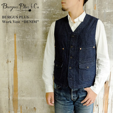 BURGUS PLUS Work Vest "DENIM" BP16903画像