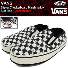 VANS Slip-er Checkerboard Marshmallow Surf Line VN-0A344OKAG画像