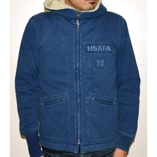 HOUSTON 21226 INDIGO ACADEMY PARKA画像