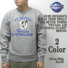 Buzz Rickson's SET-IN CREW SWEAT THE SKUNK WORKS "NEVADA AIR NATIONAL GUARD" BR67461画像