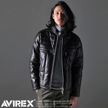 AVIREX LAMB DOWN RIDERS JACKET 6161067画像