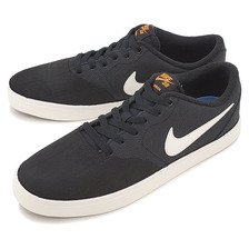 NIKE SB CHECK SOLAR PREMIUM ブラック/アイボリー/クレイオレンジ 843900-018画像