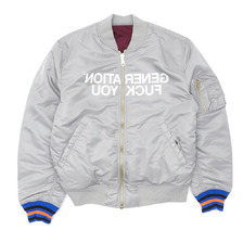 Supreme &times; UNDERCOVER Reversible MA-1 SILVER画像