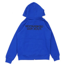 Supreme &times; UNDERCOVER Generation Fuck You Zip Up Sweat ROYAL画像