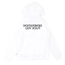 Supreme &times; UNDERCOVER Generation Fuck You Zip Up Sweat WHITE画像