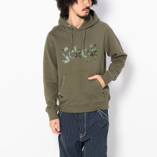 Schott &times; Russell Athletic HOODED SWEAT CAMO SCHOTT LOGO 3163075画像