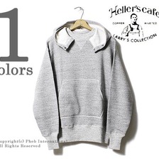 HELLER'S CAFE HC-M114-2 1940's Chin Snap Hood Sweatshirts画像