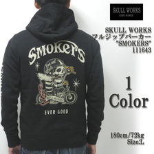SKULL WORKS フルジップパーカー"SMOKERS" 111643画像