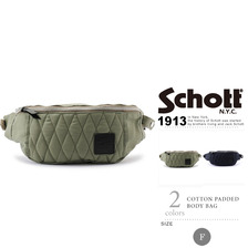 Schott COTTON PADDED BODY BAG 3169051画像