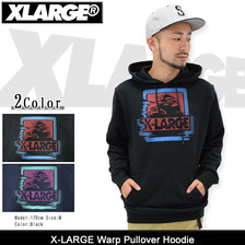 X-LARGE Warp Pullover Hoodie M16C2102画像
