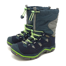 KEEN KIDS Winterport II WP Midnight Navy/Jasmine Green 1015254画像