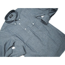 IKE BEHAR #MF1304LB PULLOVER L/S B.D. DUNGAREE SHIRTS/wash画像