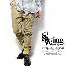 SWING TWILL STRETCH RIB PANTS画像