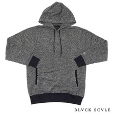 BLACK SCALE KNIT PULLOVER HOODY WI16-LK053画像
