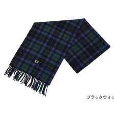 FRED PERRY Black Watch Tartan Scarf C7119画像
