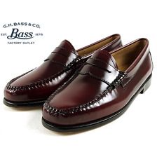G.H.BASS WHITNEY BOX LEATHER CORDVAN画像