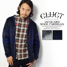 CLUCT JACQUARD WOOL CARDIGAN 02192A画像
