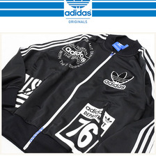 adidas Originals Logo Track Top Jersey JKT Black/White AY8624画像