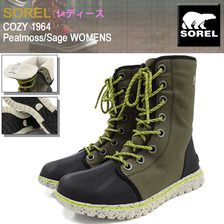 SOREL COZY 1964 Peatmoss/Sage WOMENS NL2296-213画像