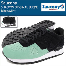 Saucony SHADOW ORIGINAL SUEDE Black/Mint S70257-6画像