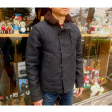 FREEWHEELERS UNION SPECIAL SHIRTS &ldquo;DECK JACKET FRONT HOOK & ZIPPER&rdquo; Original Jungle Cloth Paraffin Coating 1631009画像