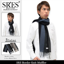 PROJECT SR'ES Border Knit Muffler ACS00989画像