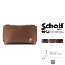 Schott パーフェクト レザーポーチ 3169073画像