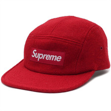 Supreme Harris Tweed Featherweight Wool Camp Cap RED画像