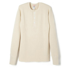 Healthknit SUPER HEAVY WAFFLE HENLEY L/S HK-990画像