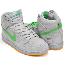 NIKE DUNK HIGH PREMIUM SB ''GRAY BOX'' METALLIC SILVER / HYPER VERDE - GU 313171-039画像