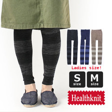 Healthknit レギンス ニッチィングバング AW 引き換え 切り替ボーダー HKP021画像