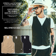 CRIMIE NEIL STRETCH VEST C1G1-JK02画像