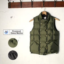 Crescent Down Works Double Button Vest画像