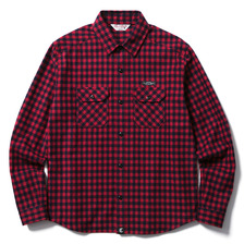 CLUCT L/S GINGHAM CHECK FLANNEL SHIRT (NAVY&times;RED) 02226画像