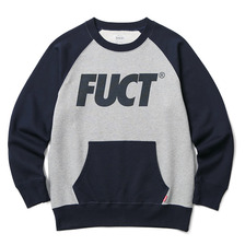 FUCT SSDD SLANT LOGO CREWNECK (GRAY) 41801画像